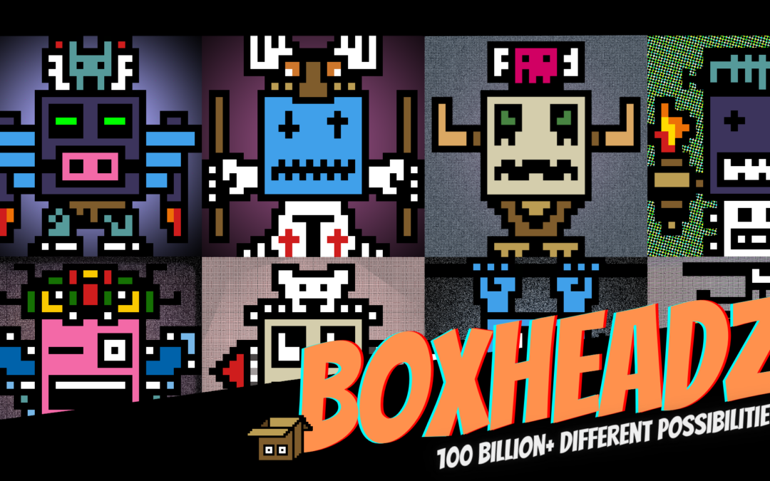 BoxHeadz Generative Pixel Art — 100 Billion+ Possibilities
