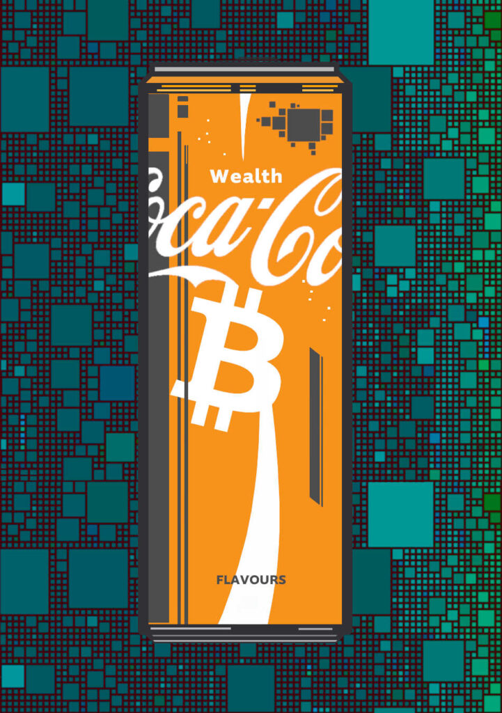 bitcoin, bitcoin coke, bitcoin drink, wealth